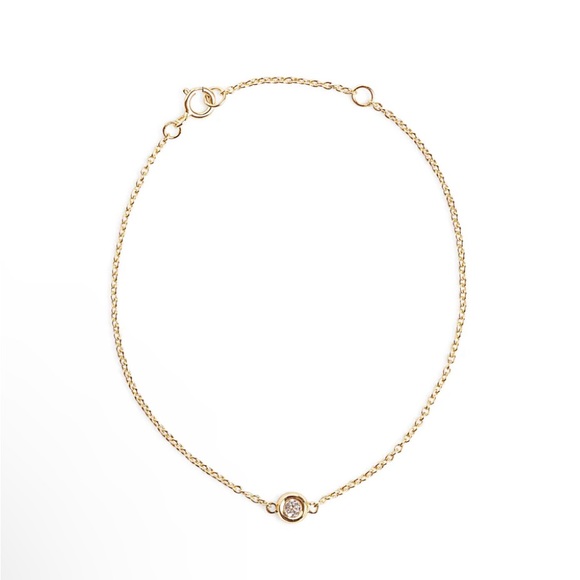 MARRIN COSTELLO Soleil Bracelet Curateur Revolve Anthropologie White Topaz Gold - Picture 2 of 6